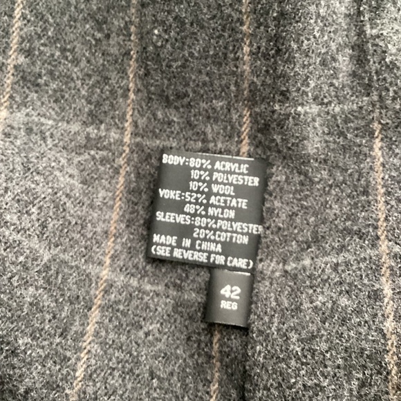 VTG BILL BLASS BLACK LABEL MEN'S 42REG GRAY LONG TRENCH COAT REMOVABLE LINER - Picture 14 of 15